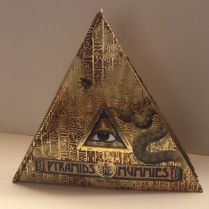 Pyramids and Mummies book by Ann Bolton 2008 pyramid shaped with inner ephemera